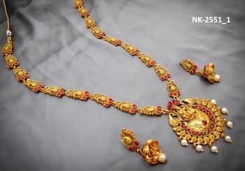 multicolor Traditinal Gold Plated Alloy Necklace 1