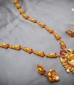 multicolor Traditinal Gold Plated Alloy Necklace