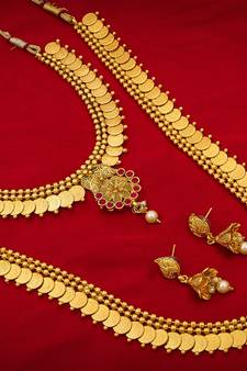 multicolor Traditinal Gold Plated Alloy Necklace