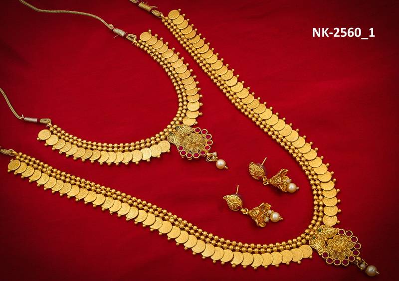 multicolor Traditinal Gold Plated Alloy Necklace