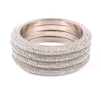 Silver gold plated Yellow Gold Metal bangle 2