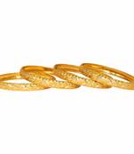 Gold gold plated Yellow Gold Brass bangle
