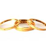 Gold gold plated Yellow Gold Brass bangle