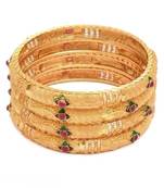 Gold gold plated Yellow Gold Brass bangle