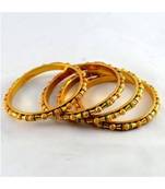 Gold meenakari Yellow Gold Brass bangle