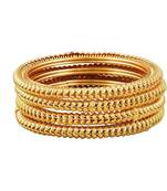 Gold gold plated Yellow Gold Brass bangle