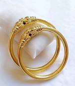 Gold gold plated Yellow Gold Brass bangle