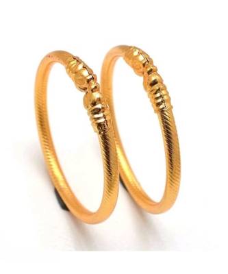 Gold gold plated Yellow Gold Brass bangle 2