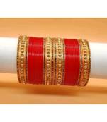 Red gold plated Yellow Gold Shell bangle