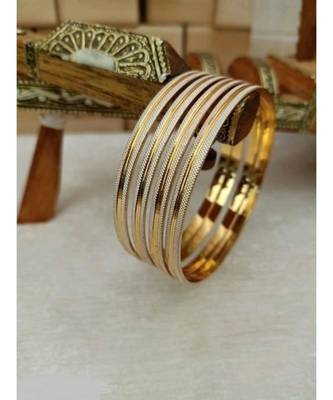 Gold gold plated Yellow Gold Brass bangle 1