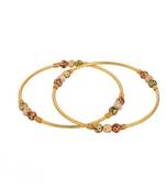 Gold gold plated Yellow Gold Brass bangle