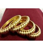 Gold gold plated Yellow Gold Brass bangle