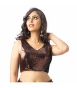 brown sequins Bronze Blouse