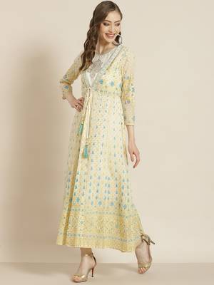 Juniper Ivory Georgette Jacket Style 2 Pc kurti 2