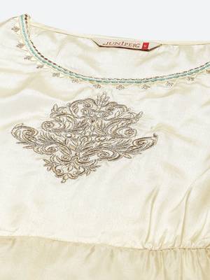 Juniper Ivory Georgette Jacket Style 2 Pc kurti 4