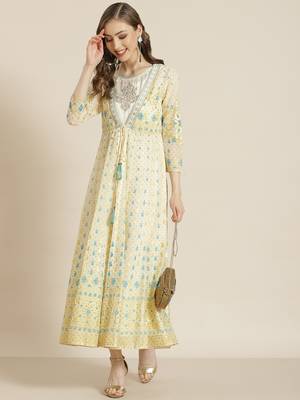 Juniper Ivory Georgette Jacket Style 2 Pc kurti 5