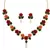 Natural pearls N colourful Flower Necklace Set With Certificate