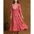 Juniper Rosepink Rayon Lurex Embroidered Tiered kurti