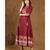 Juniper Wine Rayon Printed Anarkali kurti