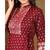 Juniper Wine Rayon Printed Anarkali kurti