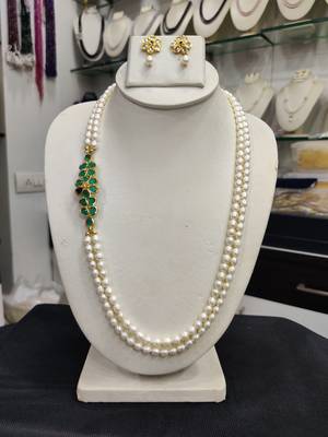 Natural Fresh Water Pearl Set From Hyderabad With Certificate of Authenticity 1