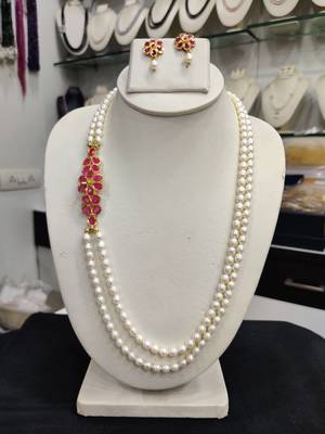 Natural Fresh Water Pearl Set From Hyderabad With Certificate of Authenticity 1