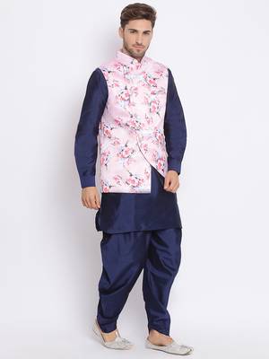 multicolor 3Pc Kurta Harem and waistcoat  2