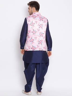multicolor 3Pc Kurta Harem and waistcoat  3