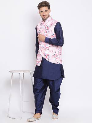 multicolor 3Pc Kurta Harem and waistcoat  4