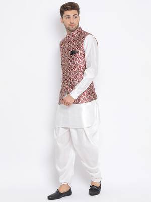 multicolor 3Pc Kurta Harem and waistcoat  2