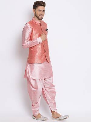 multicolor 3Pc Kurta Harem and waistcoat  3