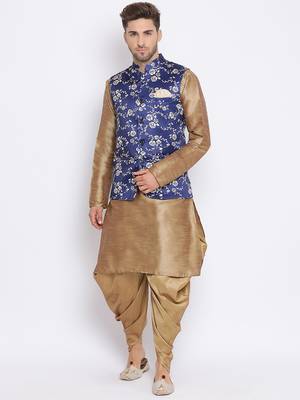 multicolor 3Pc Kurta Harem and waistcoat  1