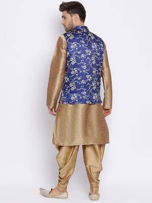 multicolor 3Pc Kurta Harem and waistcoat  4