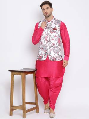 multicolor 3Pc Kurta Harem and waistcoat  5