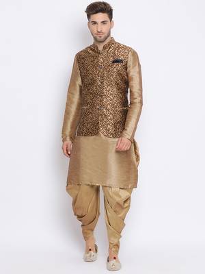 multicolor 3Pc Kurta Harem and waistcoat  1