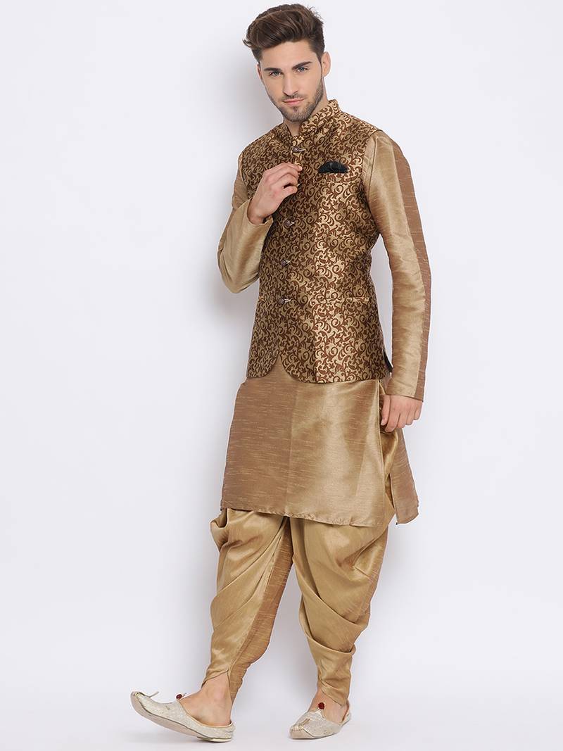 multicolor 3Pc Kurta Harem and waistcoat 