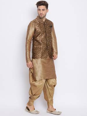 multicolor 3Pc Kurta Harem and waistcoat  3