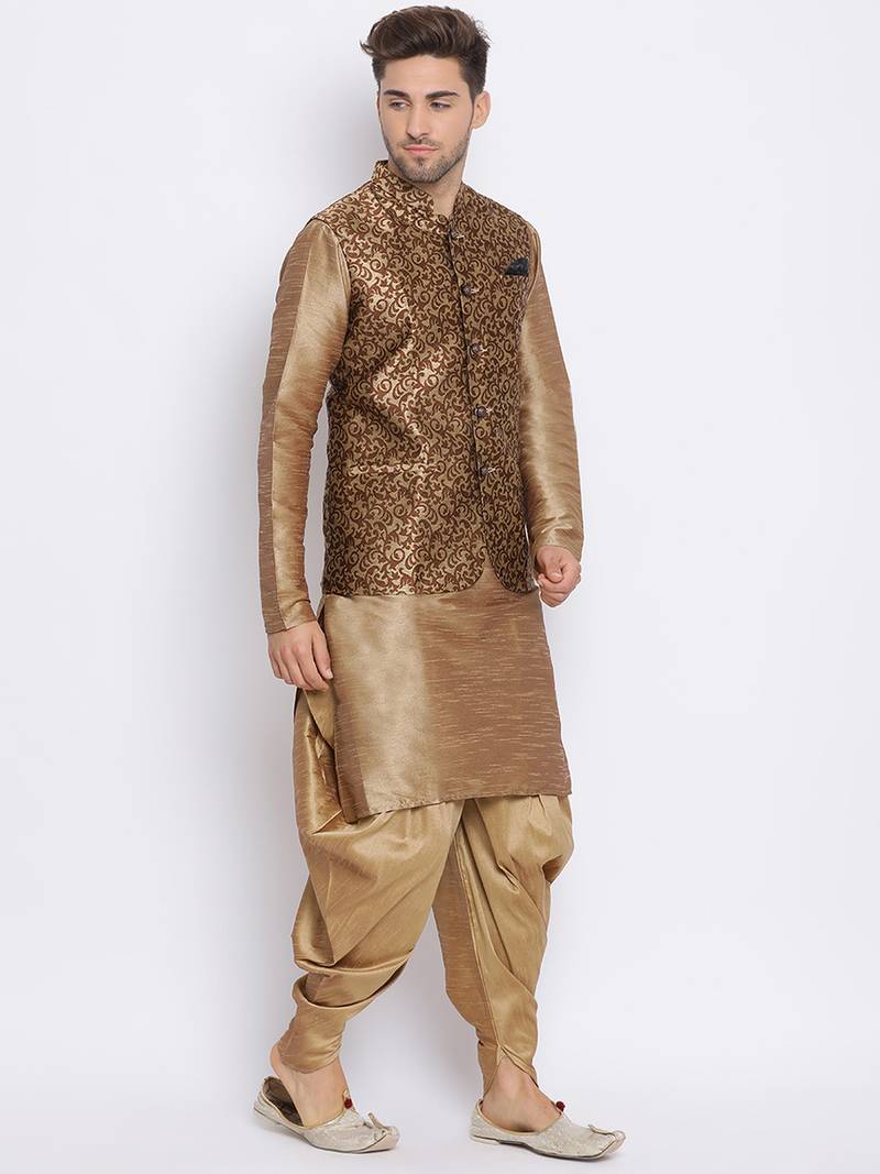 multicolor 3Pc Kurta Harem and waistcoat 