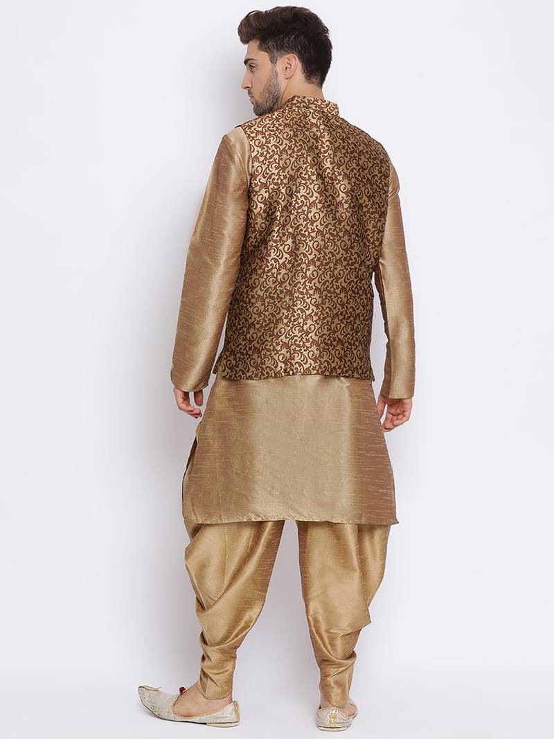 multicolor 3Pc Kurta Harem and waistcoat 