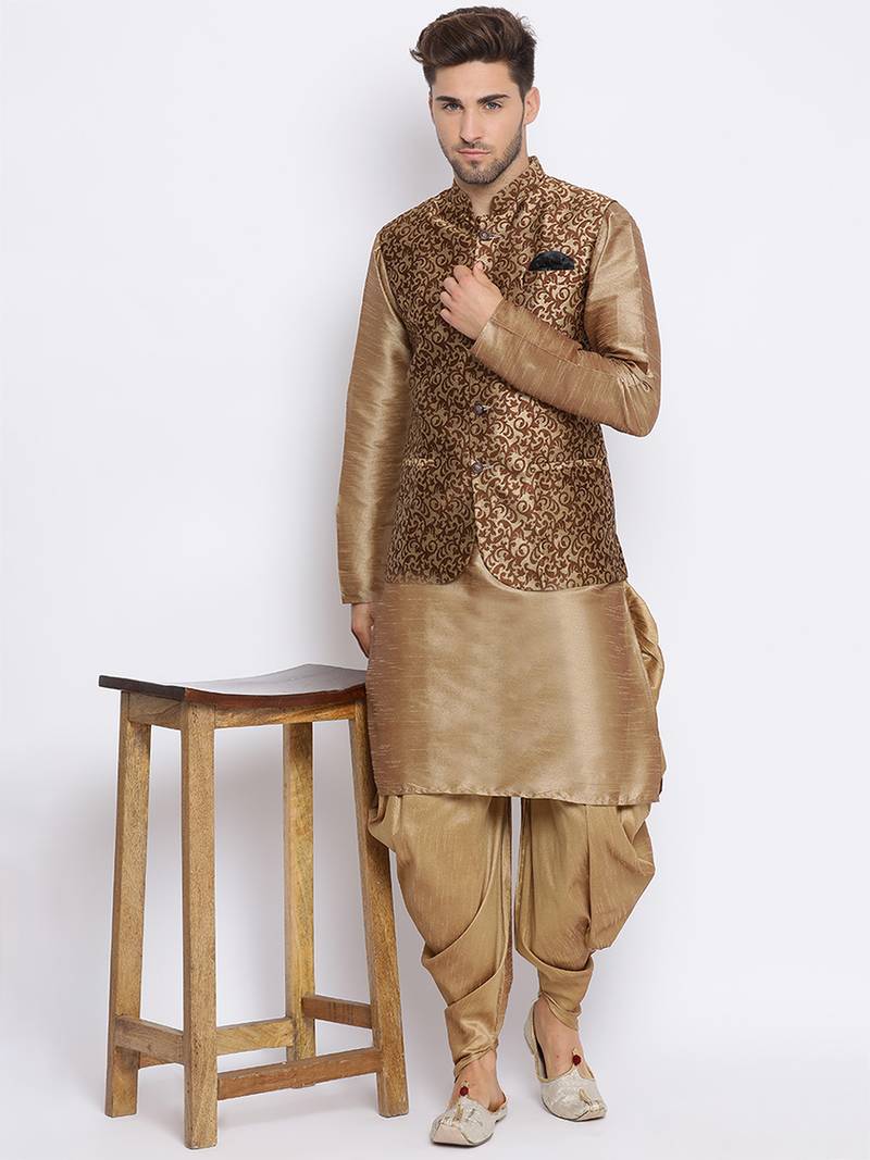 multicolor 3Pc Kurta Harem and waistcoat 
