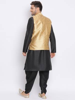 multicolor 3Pc Kurta Harem and waistcoat  4