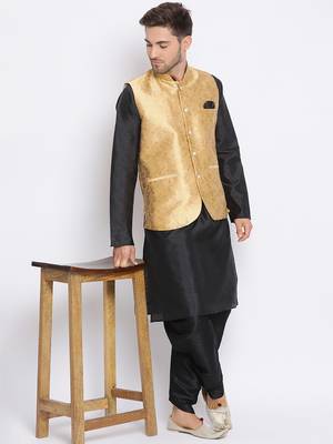 multicolor 3Pc Kurta Harem and waistcoat  5