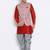 multicolor 3Pc Kurta Harem and waistcoat 