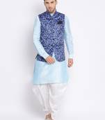 multicolor 3Pc Kurta Harem and waistcoat 