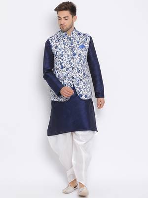 multicolor 3Pc Kurta Harem and waistcoat  1