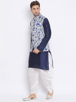multicolor 3Pc Kurta Harem and waistcoat  2