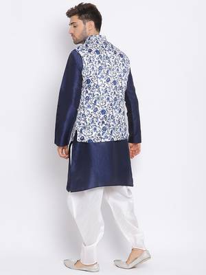 multicolor 3Pc Kurta Harem and waistcoat  4