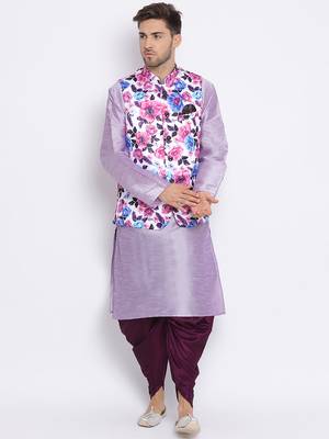 multicolor 3Pc Kurta Harem and waistcoat  1