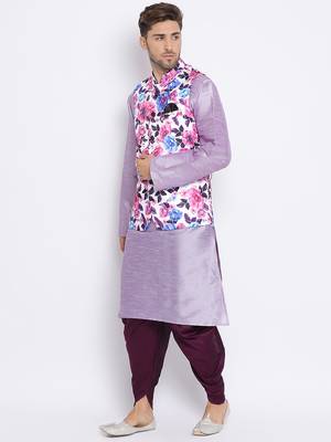 multicolor 3Pc Kurta Harem and waistcoat  2
