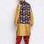 multicolor 3Pc Kurta Harem and waistcoat 